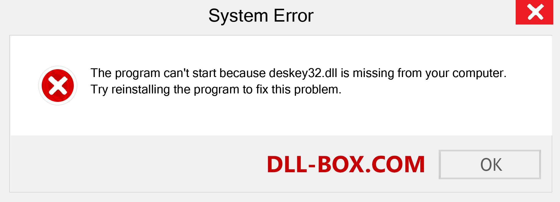  deskey32.dll file is missing?. Download for Windows 7, 8, 10 - Fix  deskey32 dll Missing Error on Windows, photos, images
